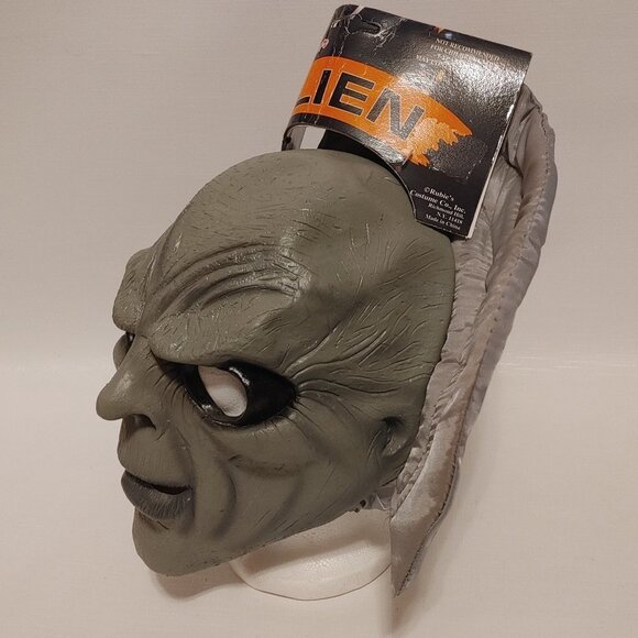 RUBIE'S Halloween ALIEN Mask with cowl BNWT Kids - Picture 1 of 7